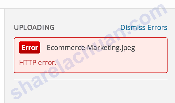 http error when uploading image