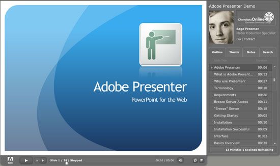 Phần mềm thiết kế giáo án điện tử Adobe Presenter 10