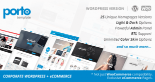 Theme Porto 2.8.5 Wordpress + Woocommerce theme full download
