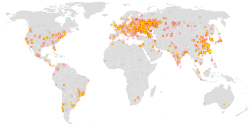 Bản đồ vùng ảnh hưởng của virus WannaCry, Việt Nam xuất hiện với điểm nóng là Hà Nội và TP HCM