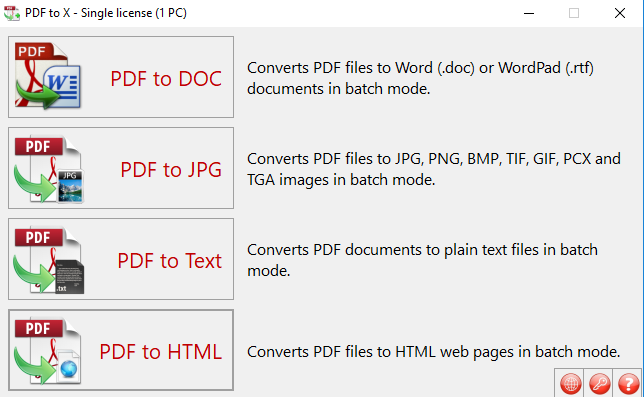 Download PDF to X, phần mềm chuyển đổi pdf sang word