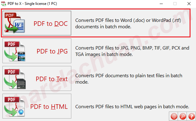 Chuyển đổi PDF sang word/word pad